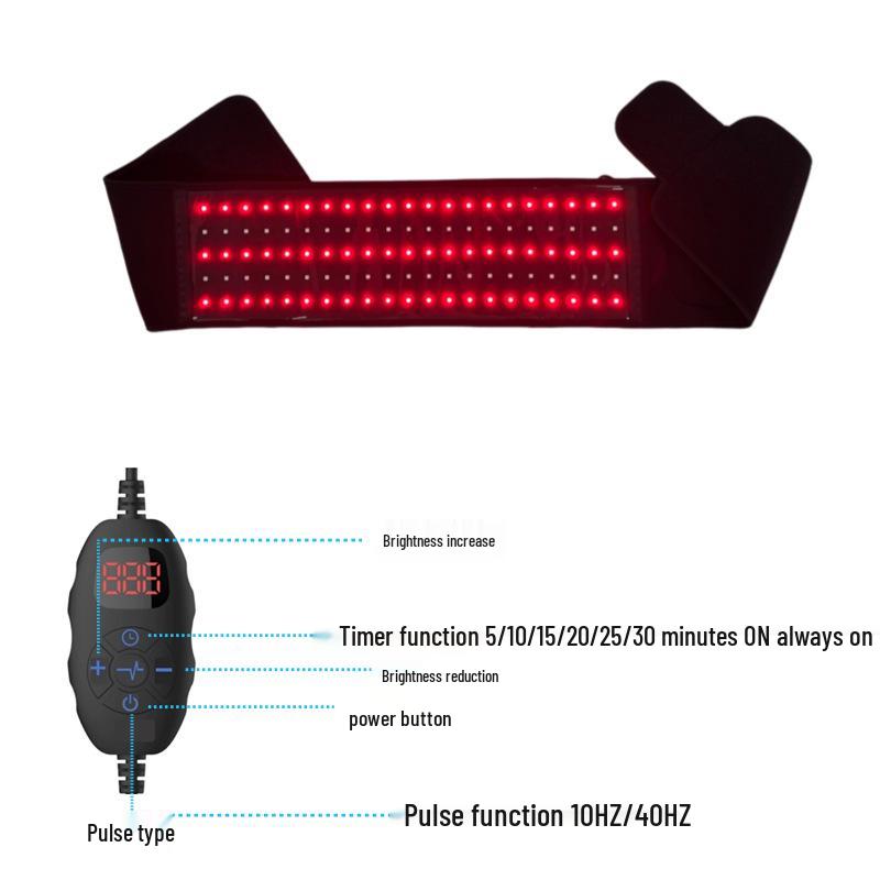 Red Light Infrared Therapy Waist Belt for Back Pain Relief