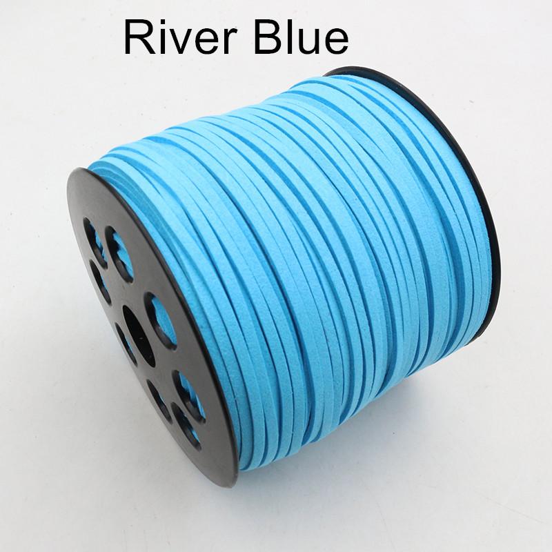 10m/lot 2.5mm Flat Faux Suede Braided Cord Korean Velvet Leather Thread String Rope For DIY Necklace Jewelry Making Supplies