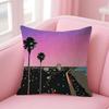 Hiroshi Nagai Fashion Cushion Cover Natural Linen Pillow Case DoubleSided Print Decorative Sofa Pillowcase Home Decor Gift