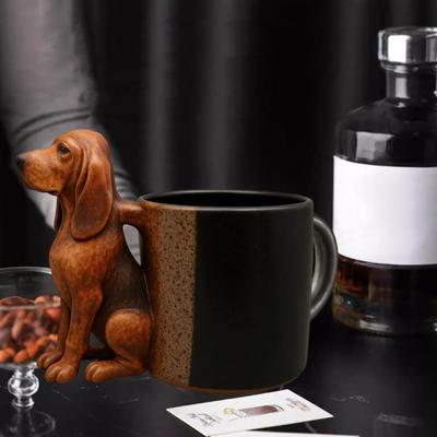 Dachshund Coffee Mug Handcrafted Bulldog Resin Animal Mug Funny Mug Personalized Gift
