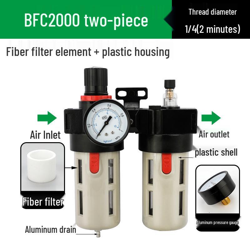 AFC2000 Luftdruckregelventil mit Öl-Wasser-Abscheider und AFR Druckminderfilter