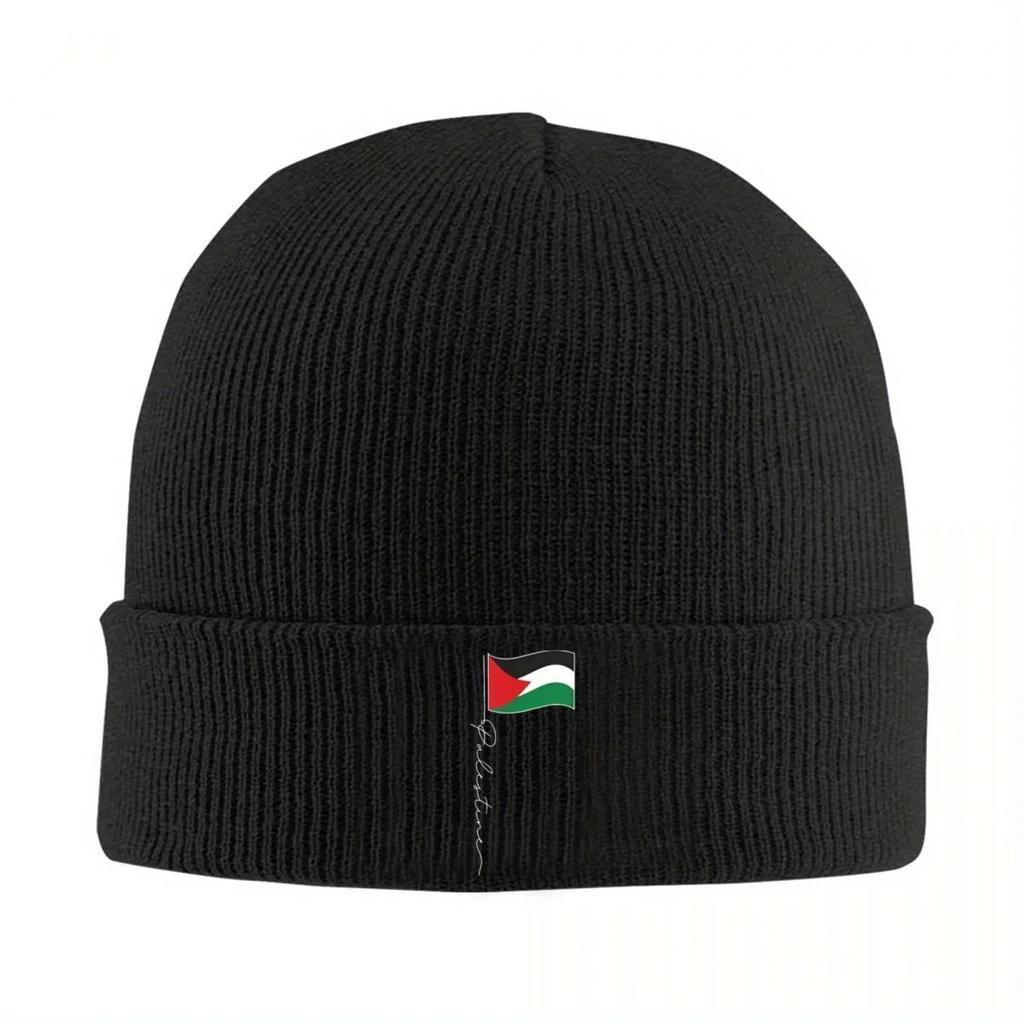 Flag Knitted Caps for Women Men Beanie Winter Hat Acrylic Hip Hop Melon Cap