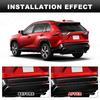 Auto Heckstoßstangen Reflektor für Toyota Camry RAV4 Lexus IS-F GX470 RX300 Sienna Venza Reiz Innova Rot Schwarz Heck Bremslicht 12V