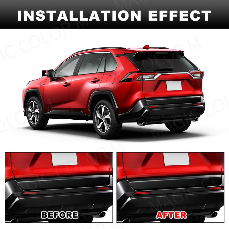 Auto Heckstoßstangen Reflektor für Toyota Camry RAV4 Lexus IS-F GX470 RX300 Sienna Venza Reiz Innova Rot Schwarz Heck Bremslicht 12V