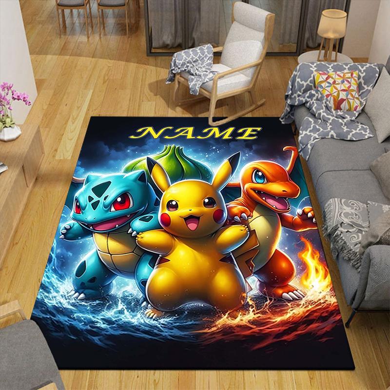 Custom 1Pc Pokemon Celebration Rug Office Carpet Indoor Outdoor Entrance Doormat Nonslip Soft And Comfortable Living Room D2915201