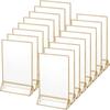 DIY Label Holder Transparent Table Cards Picture Frame Wedding Numbers Stand  Dinner Party