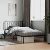 VidaXL Metal Bed Frame with Black Headboard 107x203 Cm 374433