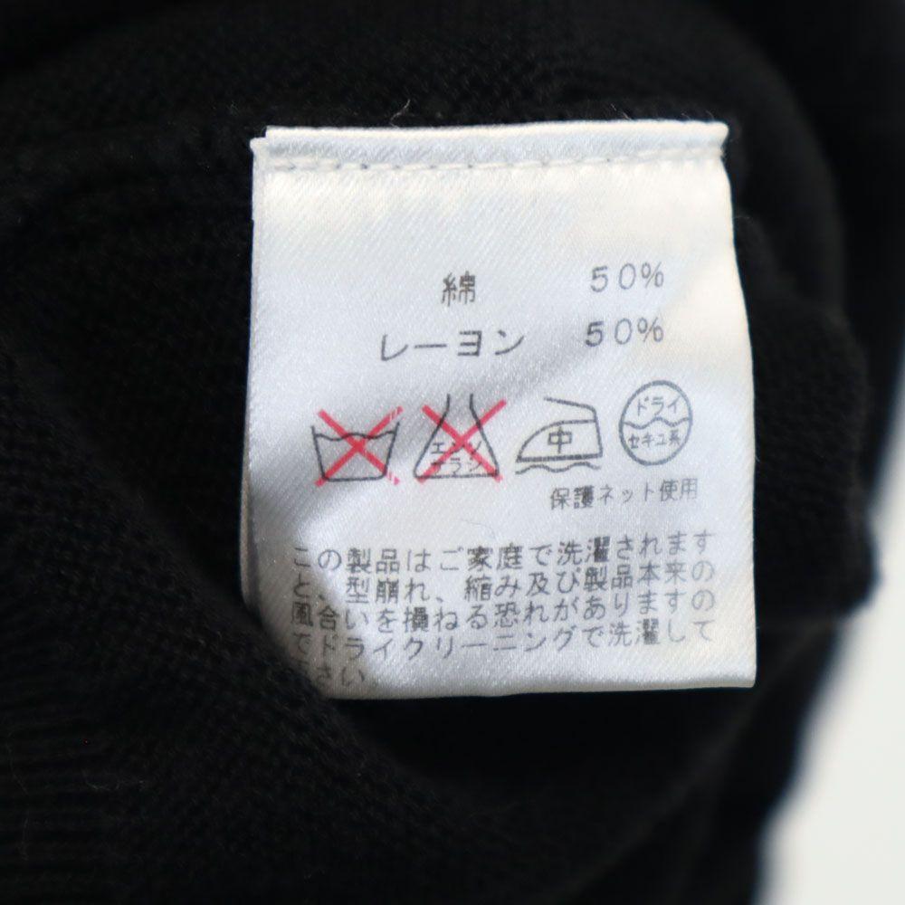 Y's for Living Made In Japan No Sleeve Sweater Black Knit Women Used