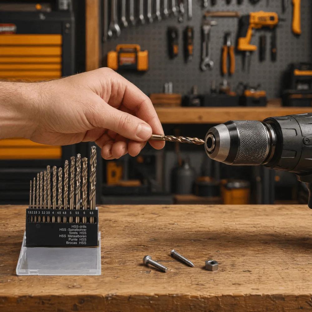 Xiaomi M35 5% Cobalt Metric Drill Bits Set (1mm-10mm/19pcs),Shank Jobber Drill Bits,HSS Twist Drill Bits for Stainless Steel Hard Metal