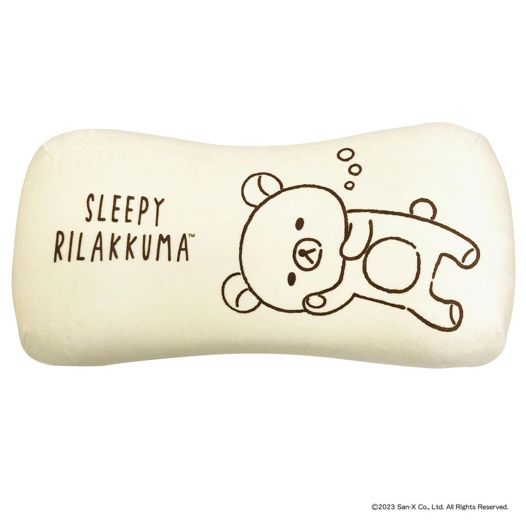 MORIPiLO Morishita paměťový pěnový polštář Rilakkuma 15x31cm pasová opěrka zádová opěrka plyšová hračka San-X pastelově fialová 4621206