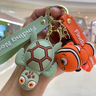 Disney Cartoon Schlüsselanhänger Spielzeug Findet Nemo Dory Nemo Doppelseitiger Schlüsselring Kawaii Tieranhänger Sammlerstück Puppe Taschendekoration