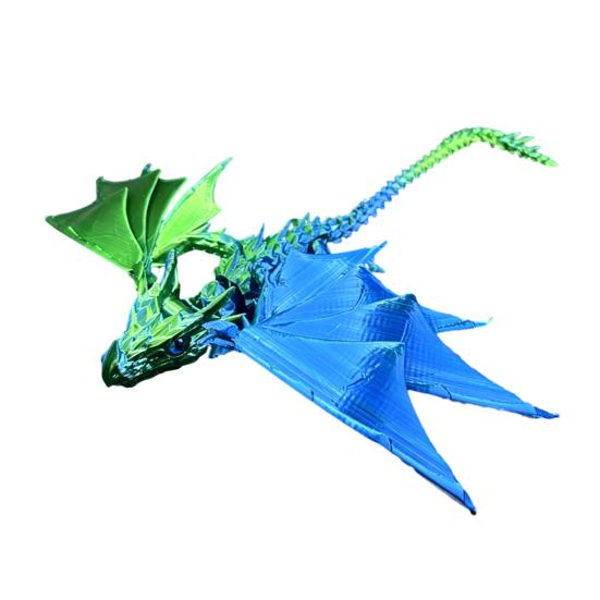 3D Printed Dragon Toy, Articulated Bird Fidget, Dragon Figurine with Movable Joints, Animal Action Figure for Kids Adults Stress Relief