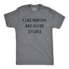Mens I Like Hunting and Maybe 3 People T Shirt Funny Gift for Hunter Deer Hunt