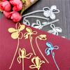 2pc Miexd Leaves and Five-petaled Floret Metal Cutting Dies DIY Scrapbooking Embossing Paper Photo Album Stamps Crafts Templates Mould Stencils