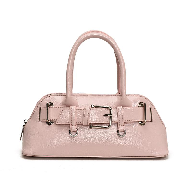 Niche design portable crossbody shell bag retro belt fashion underarm bag women's shoulder bag