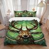 3pcs Deer Forest Soft Comfortable Bedding Set, For Bedroom, Guest Room And Dorm, All Season Use, High-Definition Printing, Machine Washable