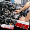 3pcs Screw Organizer Box Parts Storage Container Plastic Tool Box for Garage Workshop Hardware Earring Necklace Bead Storage Bin