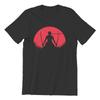 Men's T-shirt Red Moon Zoro Couples Matching Men Cotton Tshirt Tees Tops Harajuku Streetwear