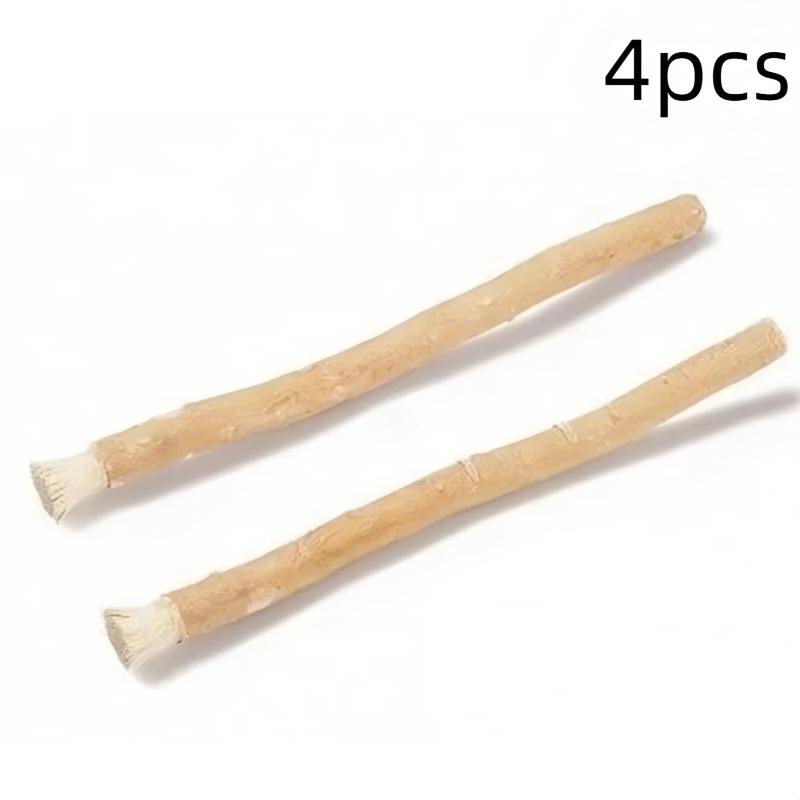 Natural Miswak Oral Care Toothbrush 4Pcs Traditional Arak Manual Teeth Whitening for Travel Daily Use