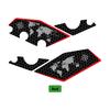 POSFIRA Motorcycle Footrest Panel Sticker Vinyl Decals for Kawasaki Versys 1000/S/SE 2017-2024   Foot Rest Accessories
