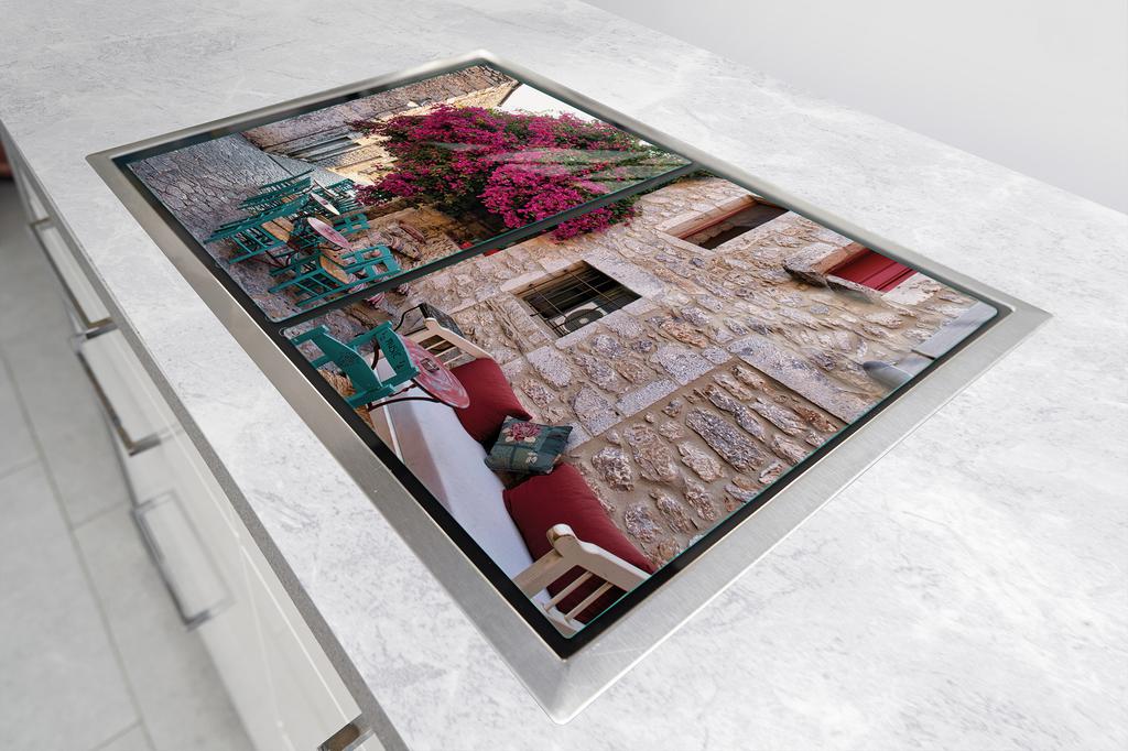 SZKLANA PŁYTA OCHRONNA DO KUCHNI 2x35x52 ULICZKA