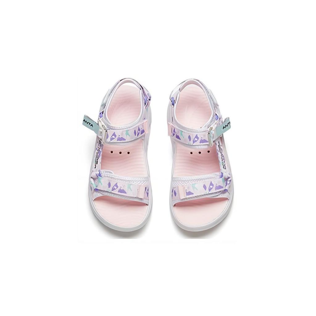 Anta Comfortable Versatile Kids Sandals Kids Sandals White Blue 322236960-1