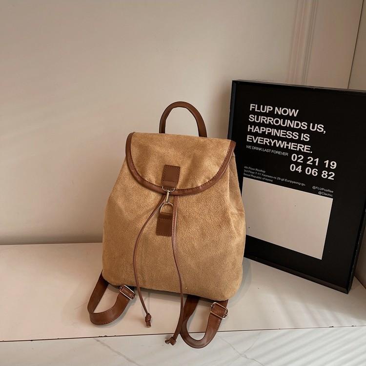 Schoolbag high value large capacity backpack 1011 new women's foreign style bag Korean fashion matte light commuter bag