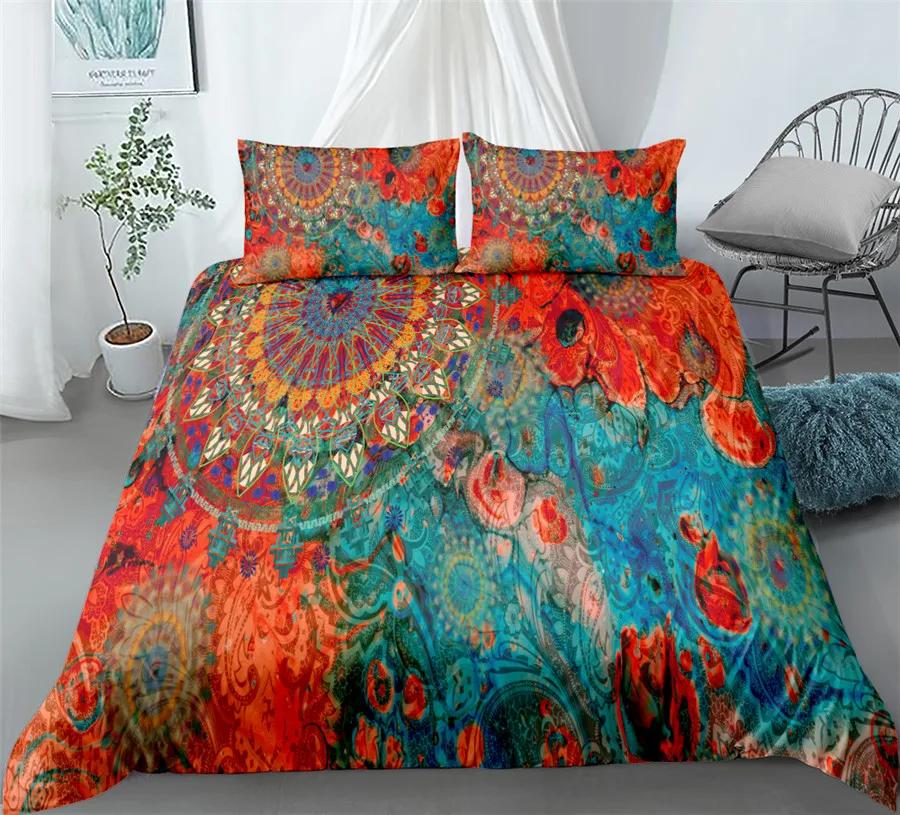 Comforter Hand Painting Lion Golden Bedding Set King Queen Double Full Twin Single Size Set