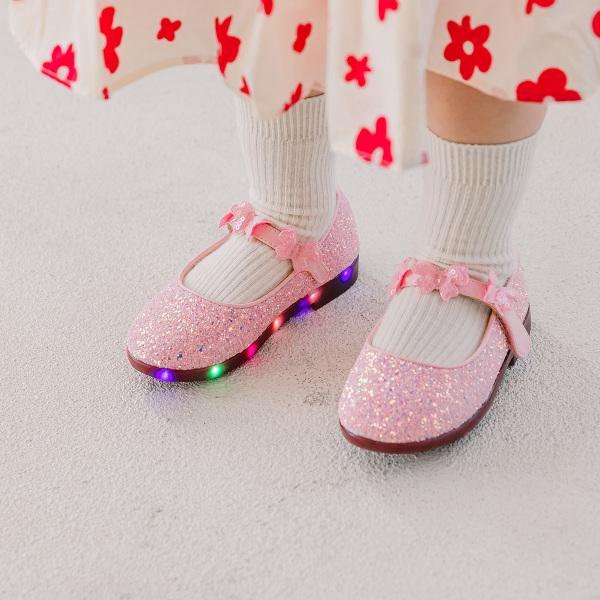 

Baby Jam Девочки со светодиодной подсветкой и пайетками, бабочка, розовый, Y802