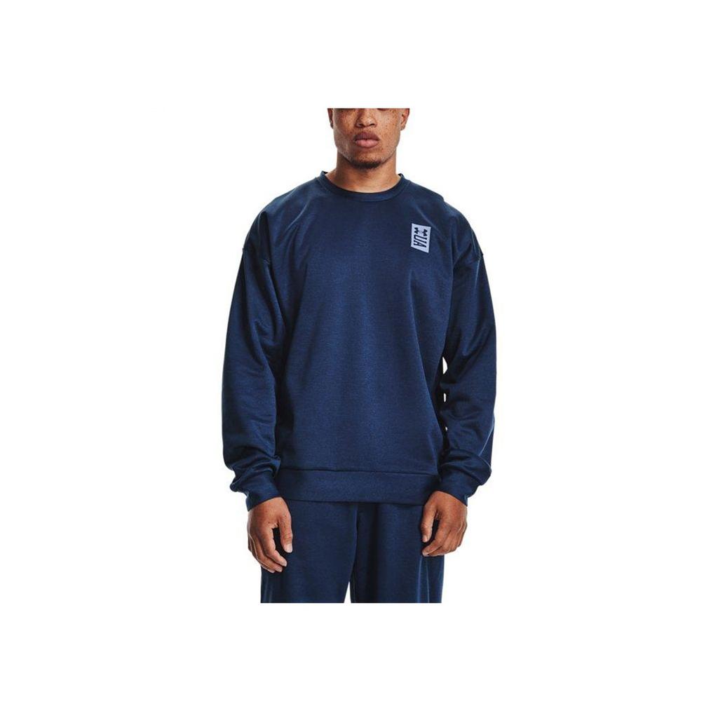 Under Armour Recover Loose Training Sweatshirt Men Tops Navy-Blue 1361757-408