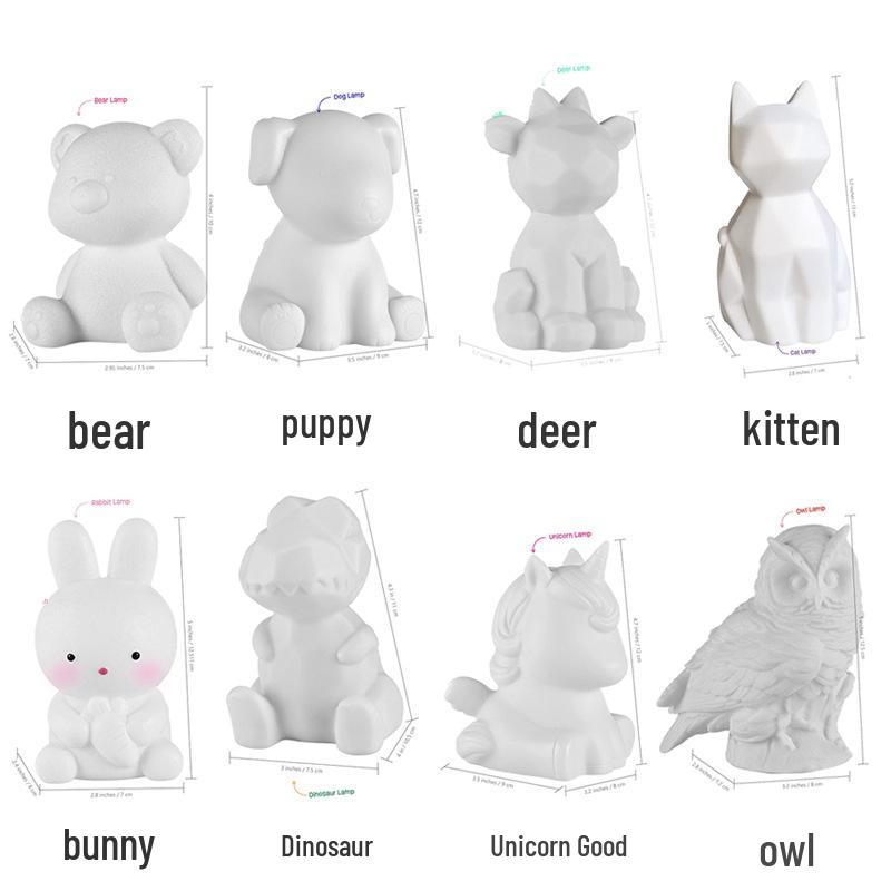 

Набор для рисования котёнка - Ночник своими руками - Ручной работы, креативный набор для раскрашивания граффити (Набор из двух частей)