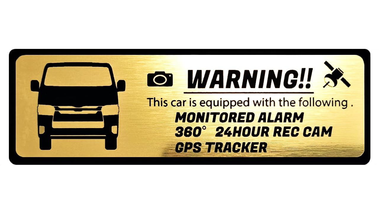 

Honami Works HIACE Hiace Тип 6 Эмблема безопасности Круглосуточное наблюдение Видеорегистратор GPS-трекер Наклейка