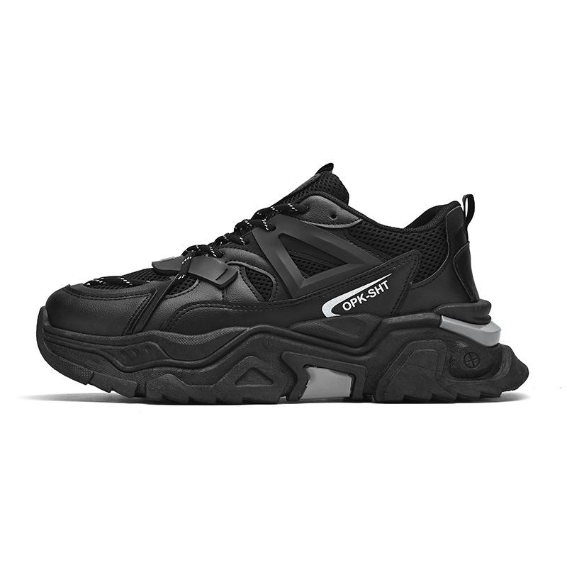 New men's shoes spring and summer youth mesh sneakers running boys trendy dad shoes Darth Vader casual shoes