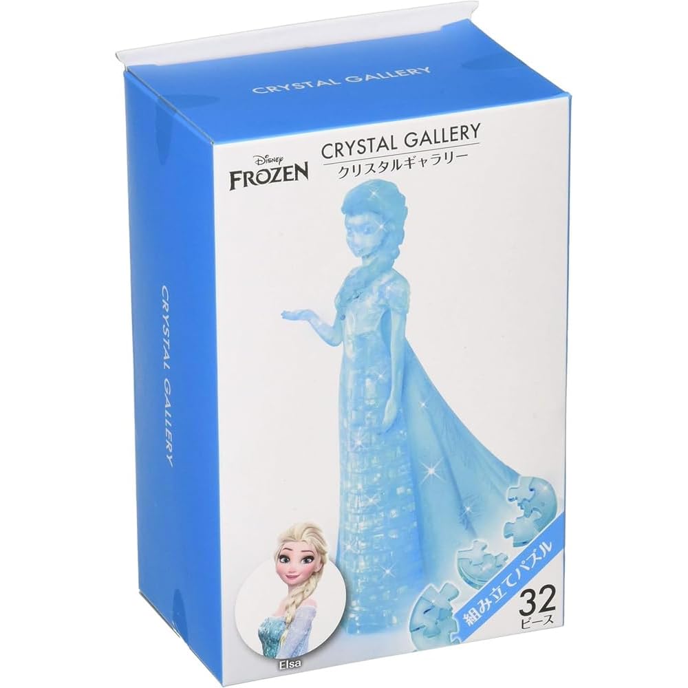 Hanayama Crystal Gallery Disney Frozen Elsa 3D Jigsaw Puzzle Decorative Figure Age 7+