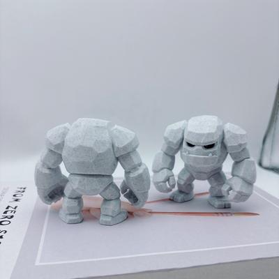 3D Printed Stone Troll Mini Model Statues, Stone Statue Armor Warriors Stone Models Desktop Role-playing Character Model Statues