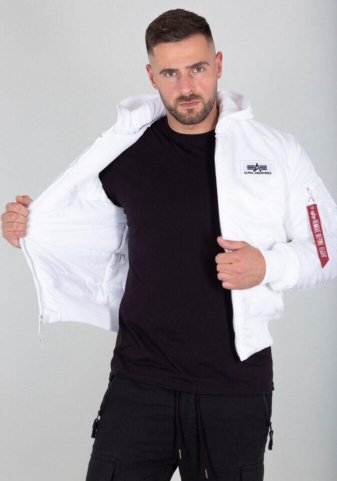 Зимняя куртка Alpha Industries MA-1 ZH Back Print (128113) белый/черный принт