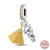 Bible Cross Pink Zircon charms Fit 925 Bracelet DIY Jewelry Making Women's Gift 100% 925 Silver