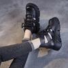 Fashion New Handmade Retro Women Platform Sandals Pu Leather Hollow Baotou Wedges Gladiator Shoe Back Zipper Thick Bottom Cool Boot