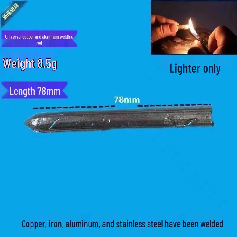 Universal Low-Temperature Flux-Cored Welding Rod for Copper, Iron, and Aluminum Repairs