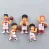 5pcs/set Anime SLAM DUNK Cute Model Fridge Magnet Toy Sakuragi Hanamichi Rukawa Kaede Creative Refrigerator Magnets Gifts