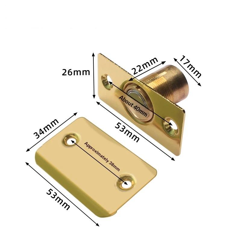 Invisible Magnetic Door Catch Adjustable Strong Magnetic Door Stopper For Hidden Door Cabinet Closet Furniture Hardware