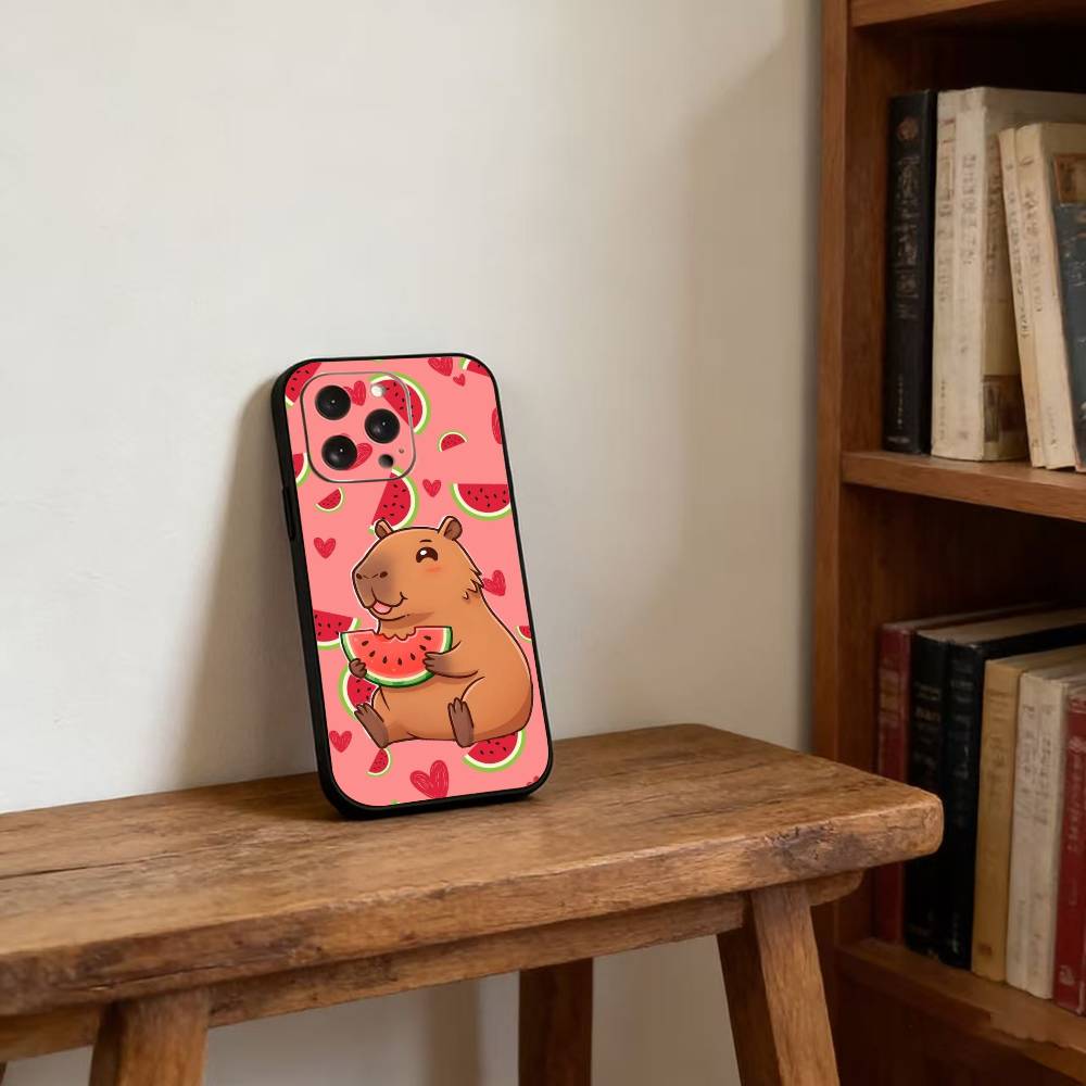 Capibara Phone Case For iPhone17,16,15,14,13,12,11 Plus,Pro Magnetic For Magsafe Wireless Charging