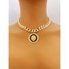 Bold Lion Head Necklace On Chunky Chain for Statement Style