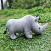35 cm Rinoceronte di vita reale Peluche Rinoceronte africano realistico Animali selvatici Bambola Giocattoli per bambini Bambini Regalo di Natale Decorazione