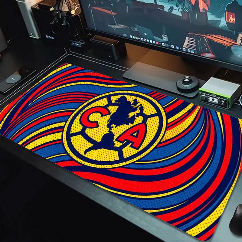 Club America Large Size Mouse Pad Large Gaming Table Cushion Non-slip Laptop Tablet Big Mousepad XXL Mat Mini PC Playmat With Lock edge