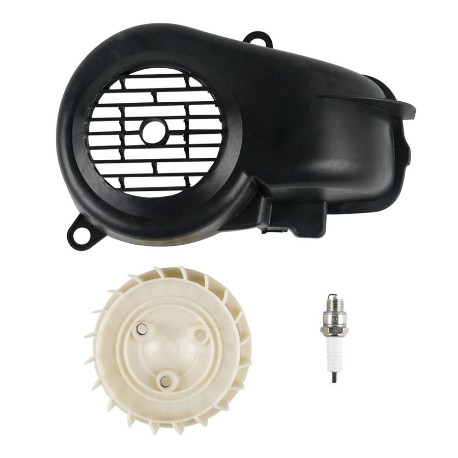 Air Shroud Cooling Fan Assembly For Polaris E-ton Dinli 90 2 Stroke ATV