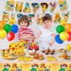 Cartoon Anime Birthday Party Supplies,Party Decorations&Tableware Kit, Suitable for Various Party Decorations