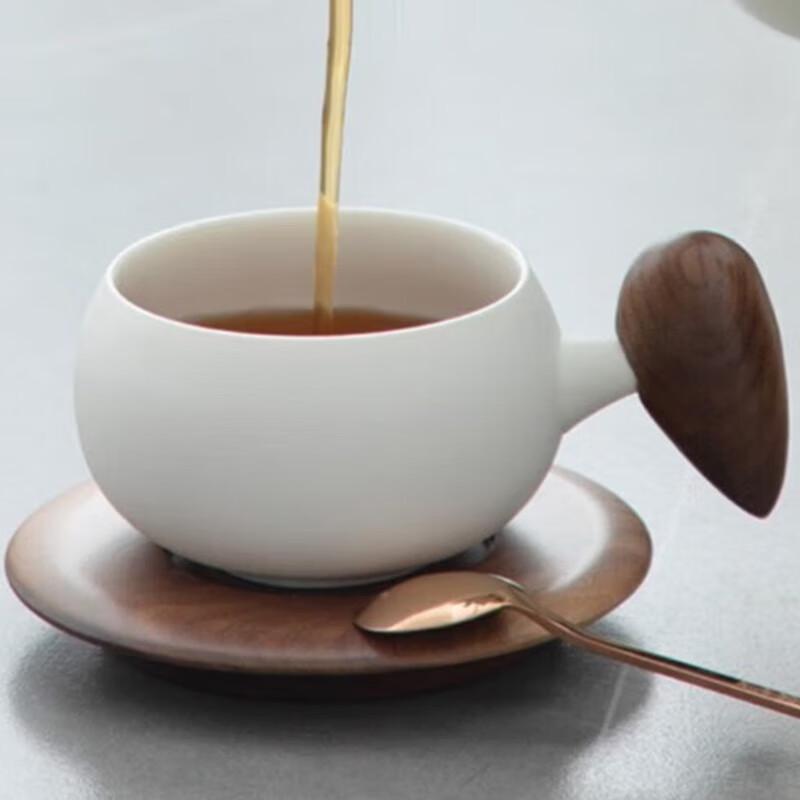 Nanshan Mr. Jinxiu Creative Ceramic Anti-scald Mug with Coaster