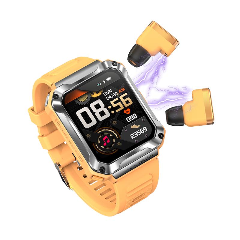 T93 Akıllı Saat 1.96 İnç 4GB Hafıza Kablosuz Bluetooth Çağrı Kulaklık Spor Müzik Kulaklık Akıllı Saat Erkekler Kadınlar İçin
