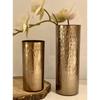 Vasos para Sala de Estar | Vaso de Metal para Decoração de Casa | Vaso de Flores Decoração Antiga Vintage | Vaso de Flores Dourado de Mesa para Decoração de Casa